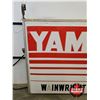 Image 2 : YAMAHA Outdoor Double Sided Light Up Sign w/ Frame & Hangers (Measurements Not Including Hangers : 4