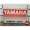Image 8 : YAMAHA Outdoor Double Sided Light Up Sign w/ Frame & Hangers (Measurements Not Including Hangers : 4