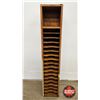 Image 2 : Vintage Wooden Sorting Cabinet/Document Organizer (Measures : 48"H x 9-1/2"W x 9"D)