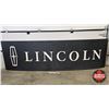 Image 1 : Large LINCOLN Dealership Curved Aluminum Sign (Measures : 36"H x 129"L x 12"D)