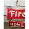 Image 10 : FIRESTONE Double Sided Light Up Outdoor Sign w/ Frame & Hangers (Measurements Not Including Hangers 