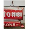 Image 12 : FIRESTONE Double Sided Light Up Outdoor Sign w/ Frame & Hangers (Measurements Not Including Hangers 