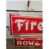 Image 17 : FIRESTONE Double Sided Light Up Outdoor Sign w/ Frame & Hangers (Measurements Not Including Hangers 