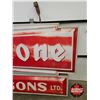 Image 19 : FIRESTONE Double Sided Light Up Outdoor Sign w/ Frame & Hangers (Measurements Not Including Hangers 