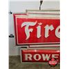 Image 2 : FIRESTONE Double Sided Light Up Outdoor Sign w/ Frame & Hangers (Measurements Not Including Hangers 