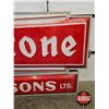 Image 4 : FIRESTONE Double Sided Light Up Outdoor Sign w/ Frame & Hangers (Measurements Not Including Hangers 
