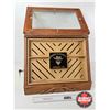 Image 2 : Cigar Display Humidor "Four Bandits Cigar Co." (Measures : 16"H x 20"W x 10-1/4"D)