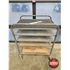 Image 1 : Metal Work Cart (On Castors) (Measures : 37-1/2"H x 30"W x 20"D)