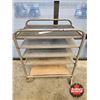 Image 3 : Metal Work Cart (On Castors) (Measures : 37-1/2"H x 30"W x 20"D)