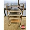 Image 5 : Metal Work Cart (On Castors) (Measures : 37-1/2"H x 30"W x 20"D)