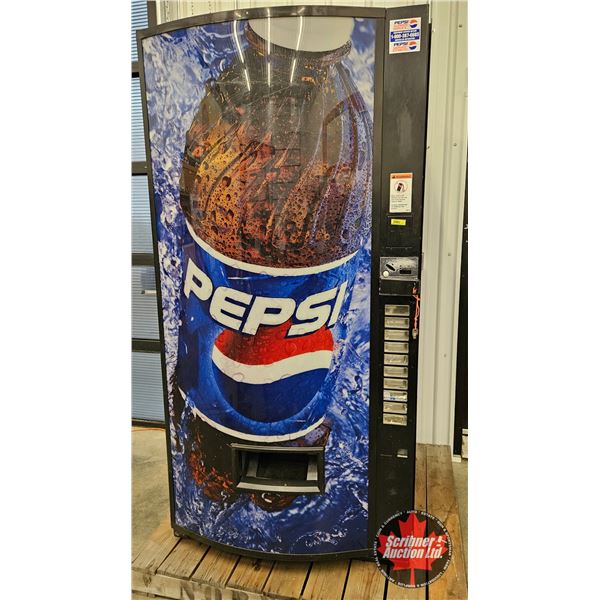 VENDO Vending Machine : PEPSI : Model V570P c/w Key  (Working) (Measures : 80"H x 39"W x 33"D)