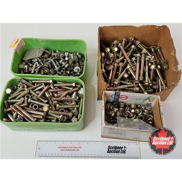 Large Variety of Nuts & Bolts : Metric 8.8 & 10.9 Grade (Total Weight : 50lbs)