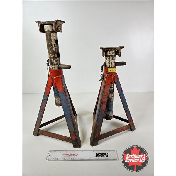 Jack Stands (2) (Lowest : 18-1/2"H ~ Highest : 26-1/2"H)