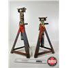 Image 2 : Jack Stands (2) (Lowest : 18-1/2"H ~ Highest : 26-1/2"H)