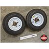 Image 1 : Trailer Tires w/Rims & Hubs (Tire Size : 4.80-8)