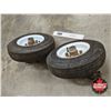Image 2 : Trailer Tires w/Rims & Hubs (Tire Size : 4.80-8)