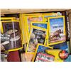 Image 7 : Crate Lot : Large Variety of Books & Magazines including : - National Geographic (1980's-2000's) - R