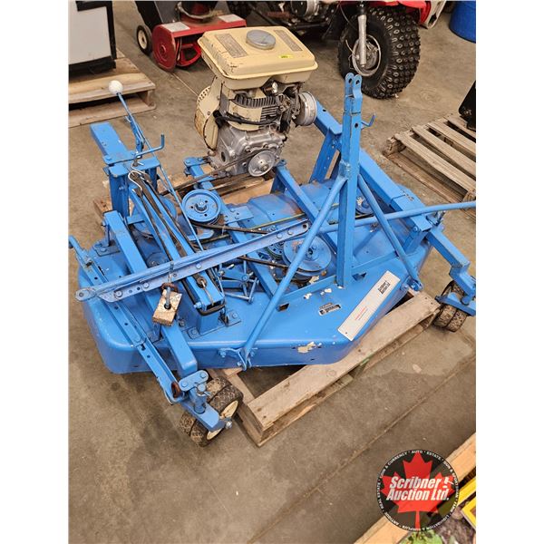 Pull Behind Gas Powered Mower : Yamaha Engine  (Mower Deck : 48" Cut) (Not Running ~ Turns Over)