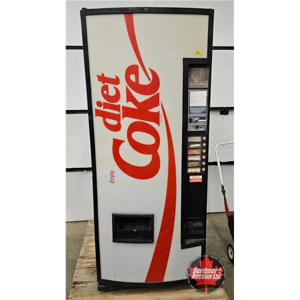 Dixie-Narco Vending Machine : DIET COKE : Model DNCB240CC/138-6  (Runs ~ Lights Up ~ Does Not Get Co