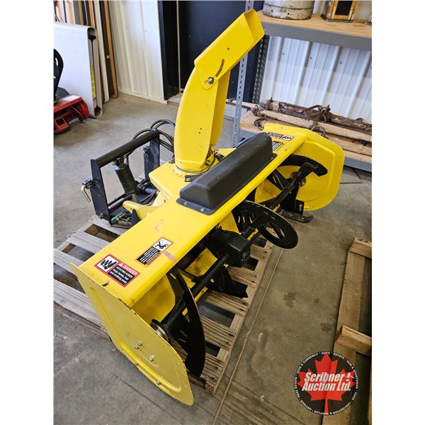 John Deere 47" Snowblower Attachment c/w John Deere Front Hitch  S/N# M01471X072125