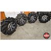 Image 1 : Highlifter ATV Tires & Aluminum Rims (4) : - AT 29.5x11-14 (Two Tires)  - AT 23.5x9.5-14 (Two Tires)