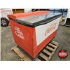 Image 2 : Coca-Cola Cooler  (Needs TLC) (Measures : 38-1/2"H x 45"W x 28"D)
