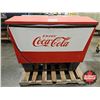 Image 4 : Coca-Cola Cooler  (Needs TLC) (Measures : 38-1/2"H x 45"W x 28"D)