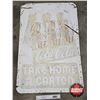 Image 1 : Single Sided Tin Sign : Coca-Cola "Take Home a Carton" (c.1948) (Measures : 53"H x 35"W)