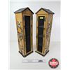 Image 1 : Wooden Home Decor Painted Cabinets (2)  (Measures : 26-1/4"H)