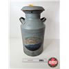 Image 1 : Painted Cream Can (Mountain & Bird Motif)  (Measures : 24"H)