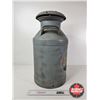 Image 3 : Painted Cream Can (Mountain & Bird Motif)  (Measures : 24"H)