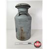 Image 5 : Painted Cream Can (Mountain & Bird Motif)  (Measures : 24"H)