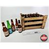 Image 1 : Wooden Crate Lot : Vintage Beer Bottle Collection (30)  including Calgary Beer, Edmonton Export, Pil