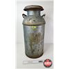 Image 1 : Rare British American Oil Co Milk Can Style Bulk Oil Can (Stamped) w/Original Tag (Manufactured to T