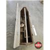 Image 3 : Wooden Carpenter Tool Box c/w Insulators (6)  (Measures : 18"H x 32"W x 10-1/2"D)
