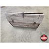 Image 4 : Wooden Carpenter Tool Box c/w Insulators (6)  (Measures : 18"H x 32"W x 10-1/2"D)