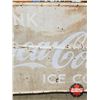 Image 3 : Single Sided Tin Sign : Coca-Cola "Drink Coca-Cola Ice Cold"  (Measures : 35-1/4"H x 59-1/4"W)