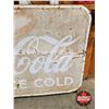 Image 4 : Single Sided Tin Sign : Coca-Cola "Drink Coca-Cola Ice Cold"  (Measures : 35-1/4"H x 59-1/4"W)