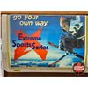 Image 2 : Light Up Advertising Store Clock "Take Home A Carton Today" w/Interchangeable Advertising Sides  (Me