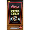 Image 1 : Coors Extra Gold Indoor Light Up Bar Sign  (Measures : 25-3/4"H x 15-1/2"W x 5"D)
