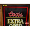 Image 4 : Coors Extra Gold Indoor Light Up Bar Sign  (Measures : 25-3/4"H x 15-1/2"W x 5"D)