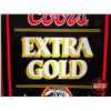 Image 5 : Coors Extra Gold Indoor Light Up Bar Sign  (Measures : 25-3/4"H x 15-1/2"W x 5"D)