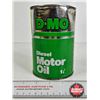Image 2 : Oil CAN : Co-op D-MO Diesel Motor Oil (Full)  (Measures : 6"H x 4"Dia)