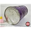 Image 7 : OIL CAN : Arctic Cat Purple Powerlube (Cardboard) (Full)  (Measures : 6-1/2"H x 4"Dia)