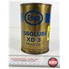 Image 2 : OIL CAN : Esso Essolube XD-3 Motor Oil (Full)  (Measures : 6"H x 4"Dia)