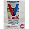 Image 4 : OIL CAN : Valvoline Motor Oil (Full)  (Measures : 6-1/2"H x 4"Dia)