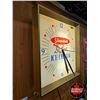 Image 2 : Silverwood's "De Luxe" Ice Cream Light Up Clock  (Note : Needs TLC)  (Measures : 15-1/2"H x 15-1/2"W