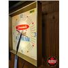 Image 3 : Silverwood's "De Luxe" Ice Cream Light Up Clock  (Note : Needs TLC)  (Measures : 15-1/2"H x 15-1/2"W
