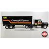 Image 1 : Nylint Pressed Steel Truck & Trailer "Overnight Express"  (Note : Needs TLC)  (Measures : 7-3/4"H x 