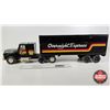 Image 5 : Nylint Pressed Steel Truck & Trailer "Overnight Express"  (Note : Needs TLC)  (Measures : 7-3/4"H x 